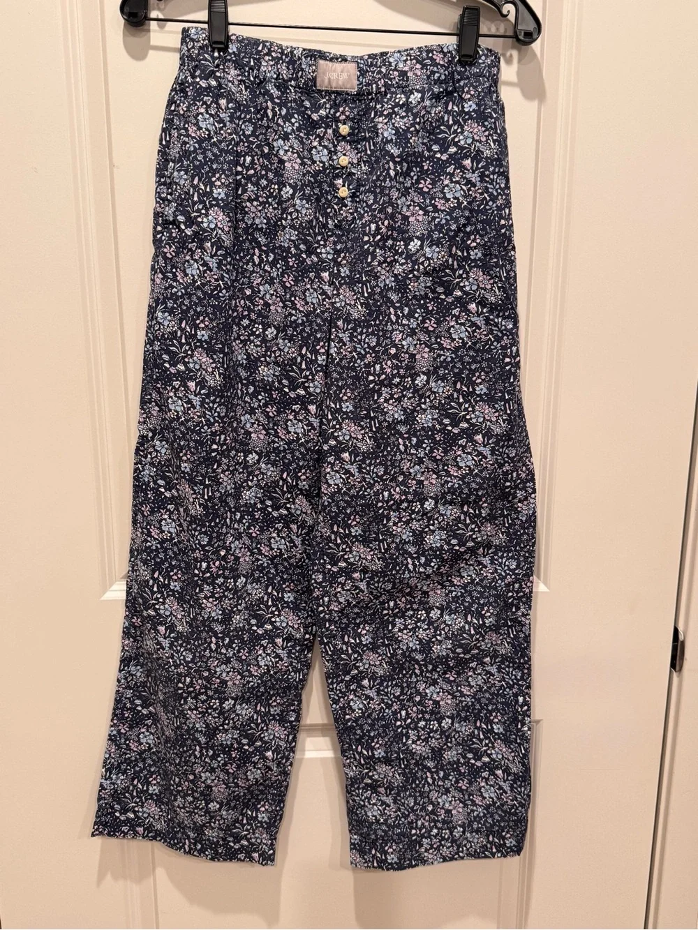 J.Crew Floral Elastic Waist Wide Leg Pajama Pants XS